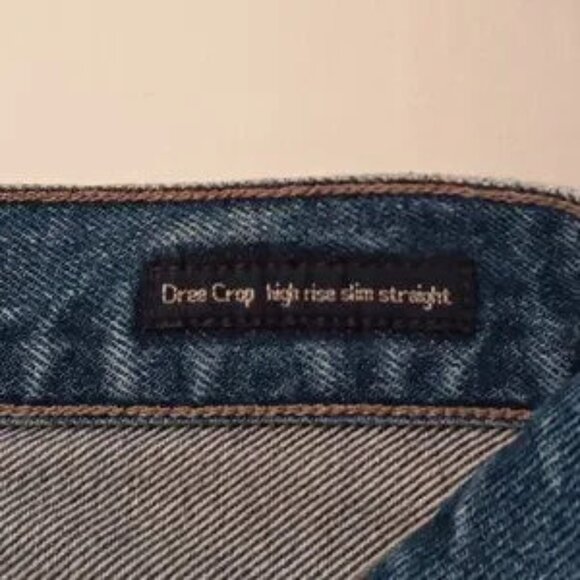 Citizens of Humanity Dree Crop High Rise Slim Straight Jeans Size 25/2 Cotton - Picture 6 of 6